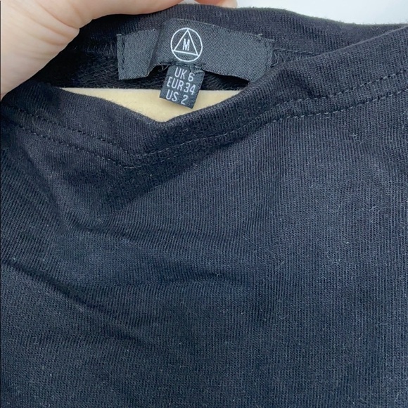 NWOT Missguided Black Jumpsuit with White Stripe - Picture 4 of 4